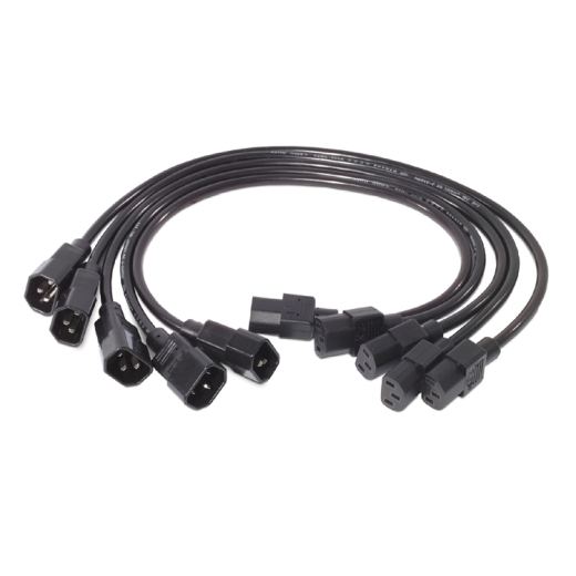 APC Power Cord Kit (5 ea), C13 to C14, 0.6m - AP9890