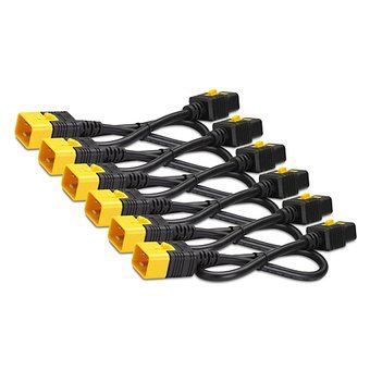 APC Power Cord Kit (6 ea), Locking, C19 to C20, 0.6m - AP8712S