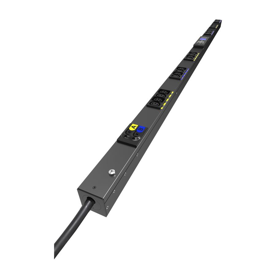Eaton Metered Input G4 Rack PDU, 0U, 39U, IEC-60309 input, 3m cord, 1ph, 7.4kW, 32A, 200-240V, 24 outlets (12)C13, (12)C39 - EVMIF132A