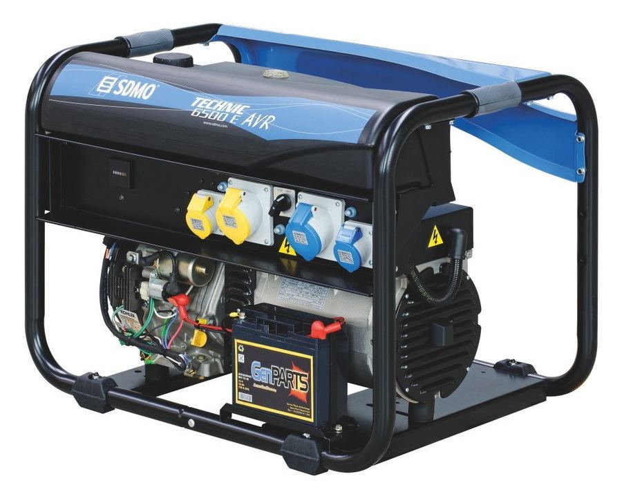 SDMO Technic 6500 A AVR Electric UK 6.5kW (Petrol) (Generator) - 3499231003862